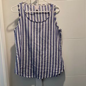 Chico’s Blue and White Tank Size 0/S
